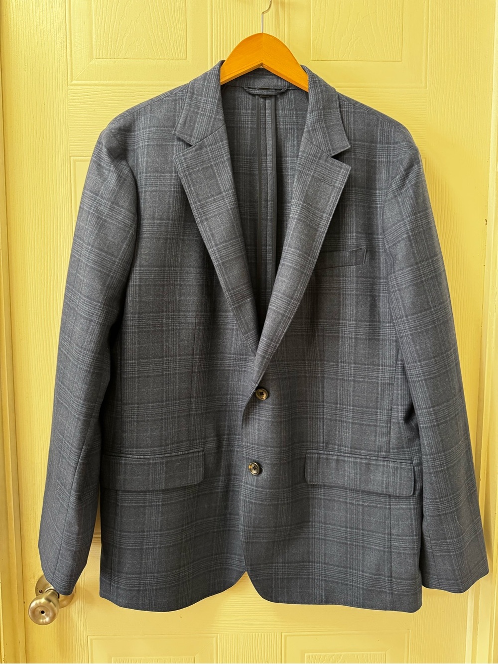 Bonobos blue Plaid Sport Coat